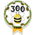 Az ötödik forduló 300. megoldásának beküldéséért. 300.